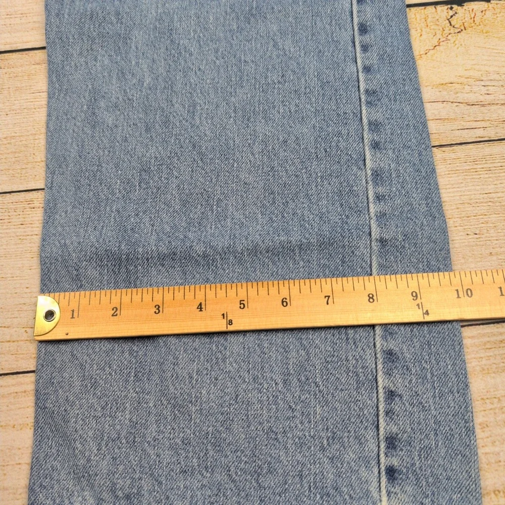 Levi's 505 Regular Fit Men's Jeans W42 L30 Light Wash Classic Denim‎